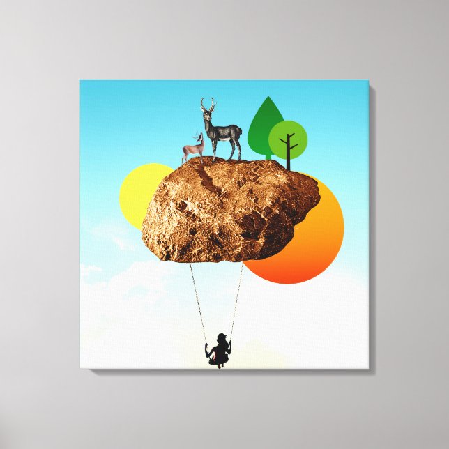 Der Fels unserer Existenz Leinwanddruck (Vorderseite)