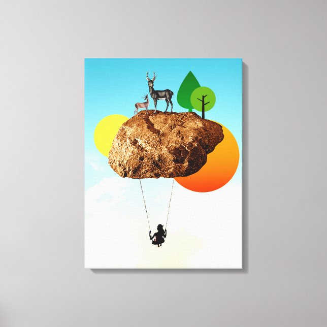 Der Fels unserer Existenz Leinwanddruck (Vorderseite)