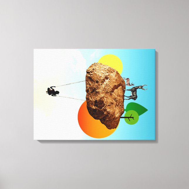 Der Fels unserer Existenz Leinwanddruck (Vorderseite)