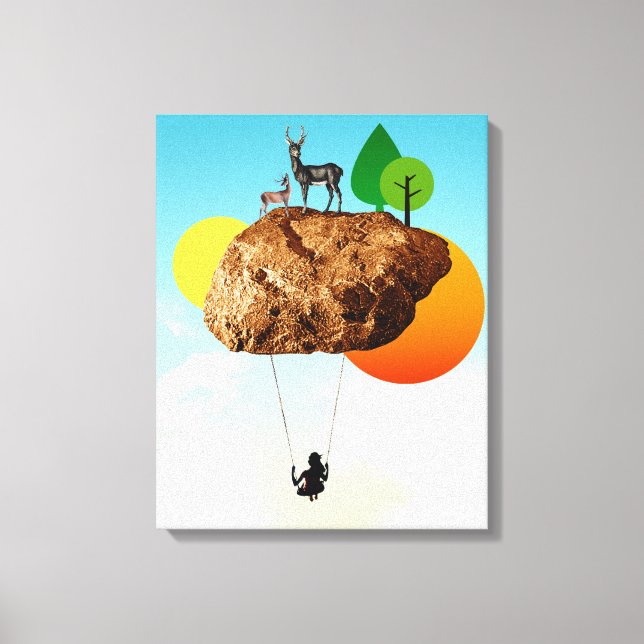 Der Fels unserer Existenz Leinwanddruck (Vorderseite)