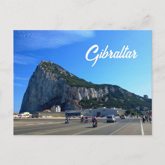 Der Fels von Gibraltar Postkarte (Vorderseite)