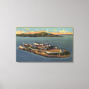 "Der Felsen," Ansicht von Alcatraz Insel Leinwanddruck