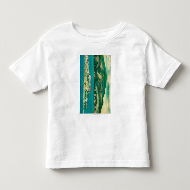 Der Felsen, die Alcatraz Insel und das San Kleinkind T-shirt (Vorderseite)