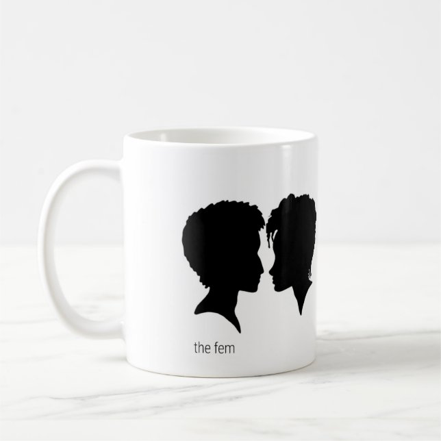 "Der Fem" stütze ich einschließliche Lit-Tasse Kaffeetasse (Links)