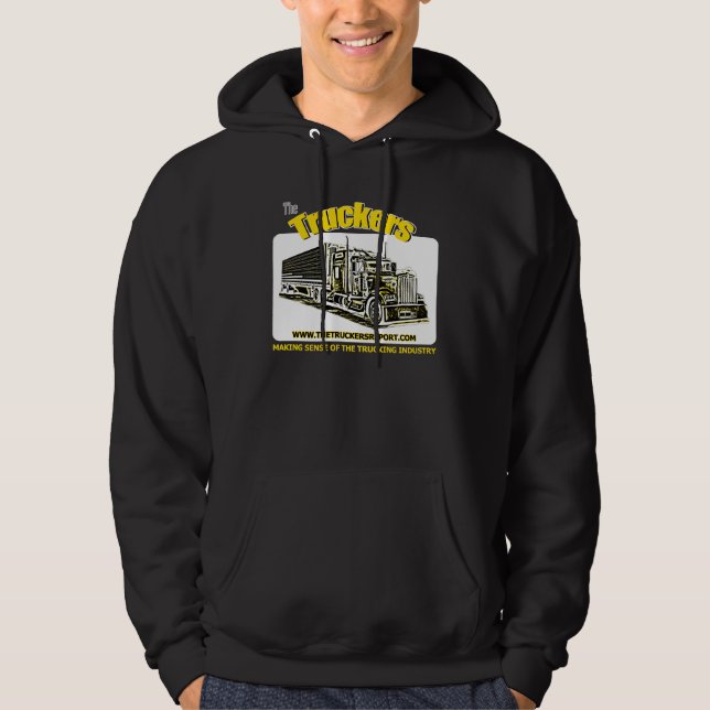 Der Fernlastfahrer-Berichts-DunkelheitHoodie Hoodie (Vorderseite)