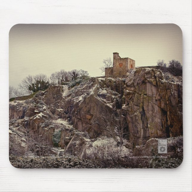Der Fernschreiber-Turm, Dalkey Hügel, Dublin Mousepad (Vorne)