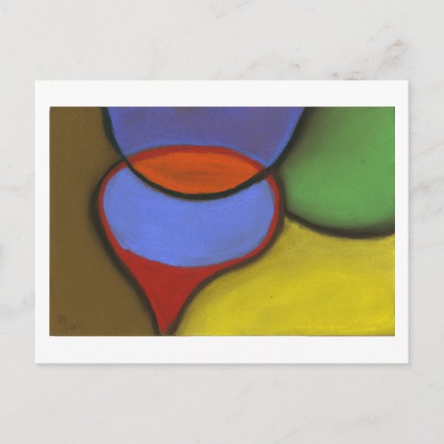 Der Fernseher - Postkarte (Vorderseite)