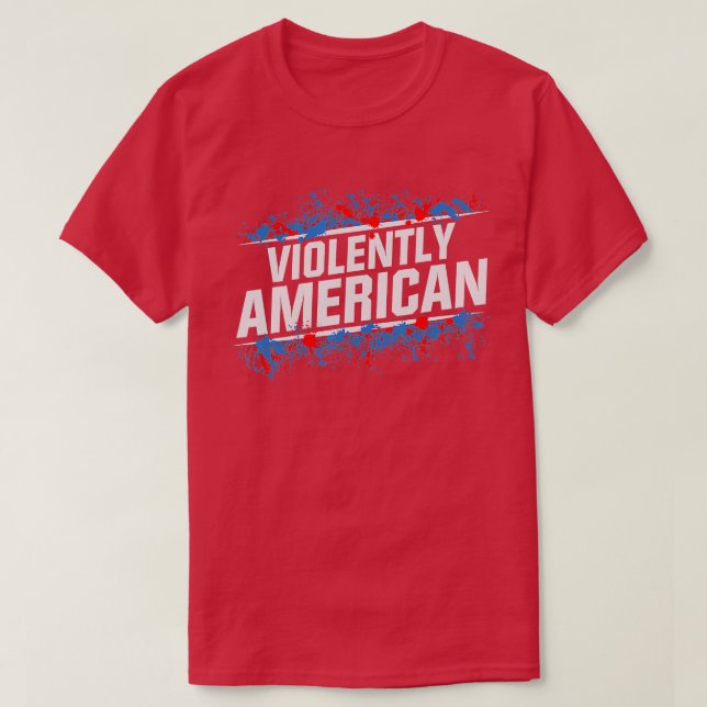 Der fette Elektriker ist gewalttätig amerikanisch T-Shirt (Design vorne)