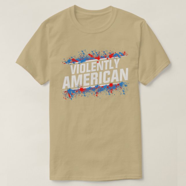 Der fette Elektriker ist gewalttätig amerikanisch T-Shirt (Design vorne)