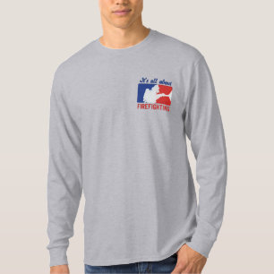 Der Feuerwehrmann-Stickerei Besticktes Langarmshirt