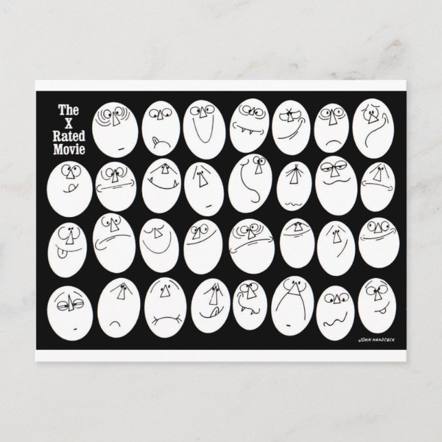 Der Film mit Rx-Rating Postkarte (Vorderseite)