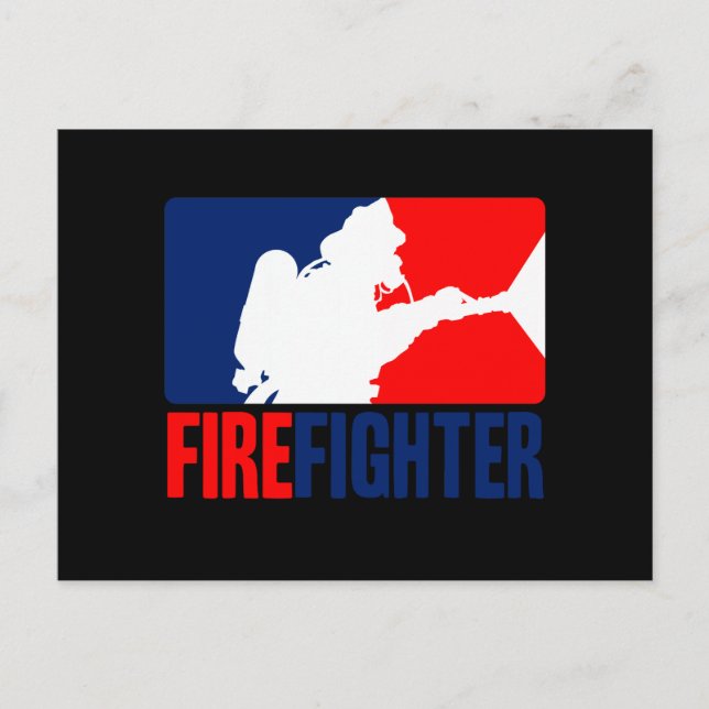 Der Firefighter-Headliner in Tri-Farben Postkarte (Vorderseite)