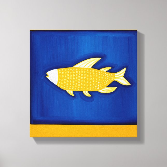 Der Fisch 1998 Leinwanddruck (Vorderseite)