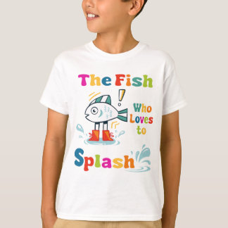 Der Fisch, der Lieben zu spritzen T-Shirt