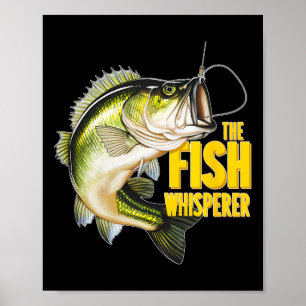 Der Fisch-Flüsterer Angel Neuheit Geschenk für Ang Poster