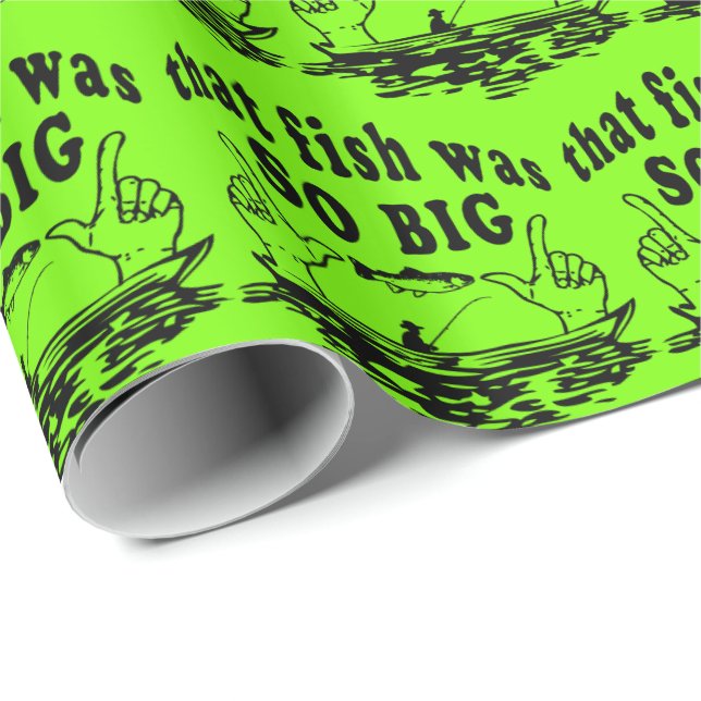 Der Fisch war so groß Geschenkpapier (Rolleneckpunkt)