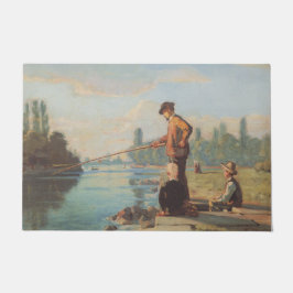 Der Fischer (Angeln im Freien) (Fluss) Fußmatte