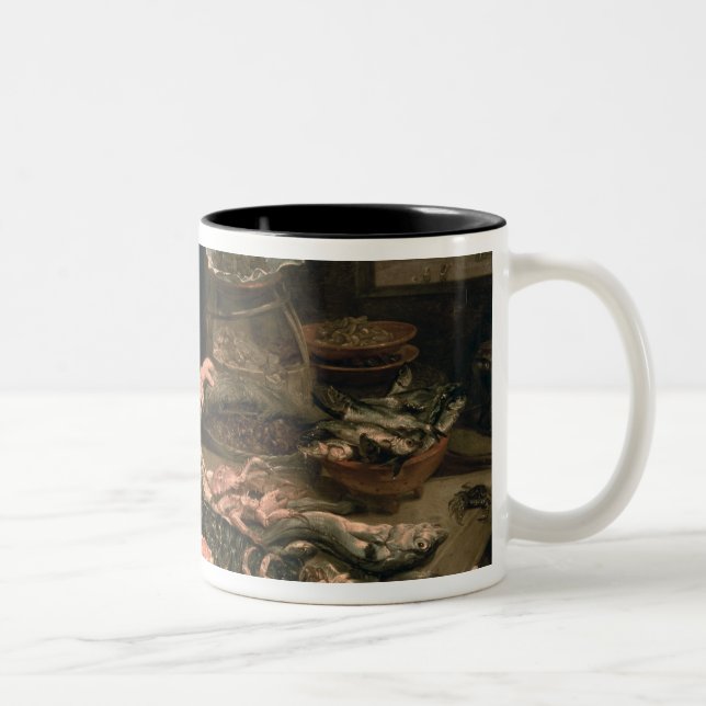 Der Fischhändler Zweifarbige Tasse (Rechts)