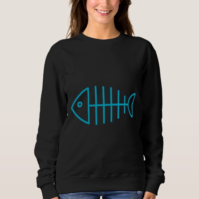 Der Fischknochen Sweatshirt (Vorderseite)