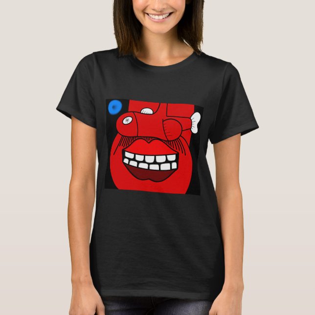 Der Fischmann mit einem Schnurrbart 1 T-Shirt (Vorderseite)