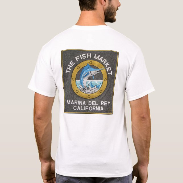 Der Fischmarkt - Marina del Rey CA T-Shirt (Rückseite)