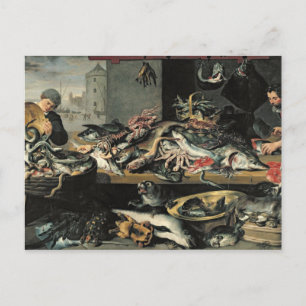 Der Fischmarkt Postkarte