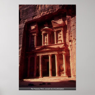 Der Fiskus, PETRA, alte Stadt von nordwestlichem Poster