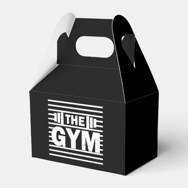 Der Fitnessraum Geschenkschachtel (Vorderseite)