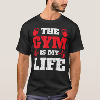Der Fitnessraum ist mein Leben - Trainingsschwanz T-Shirt