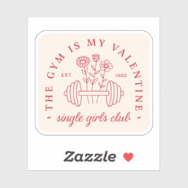 Der Fitnessraum ist mein valentiner Mädchenclub fü Aufkleber