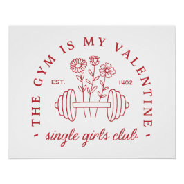 Der Fitnessraum ist mein valentiner Mädchenclub fü Poster