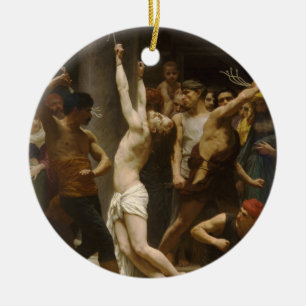 Der Flagellation unseres Lords Jesus Christus 1880 Keramikornament