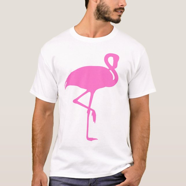 Der Flamingo der Männer T-Shirt (Vorderseite)
