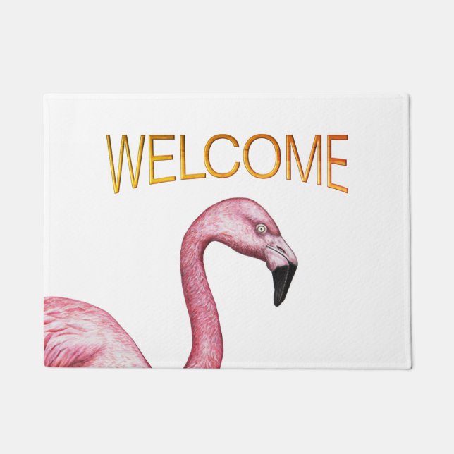 Der Flamingo Fußmatte (Vorderseite)