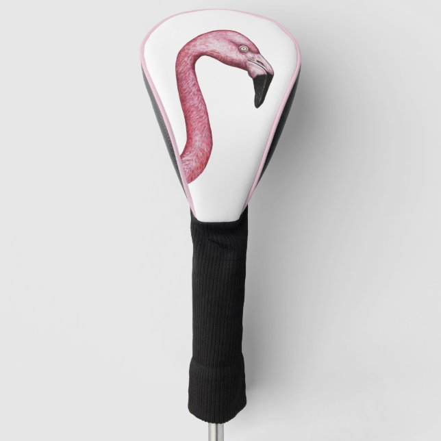 Der Flamingo Golf Headcover (Vorderseite)