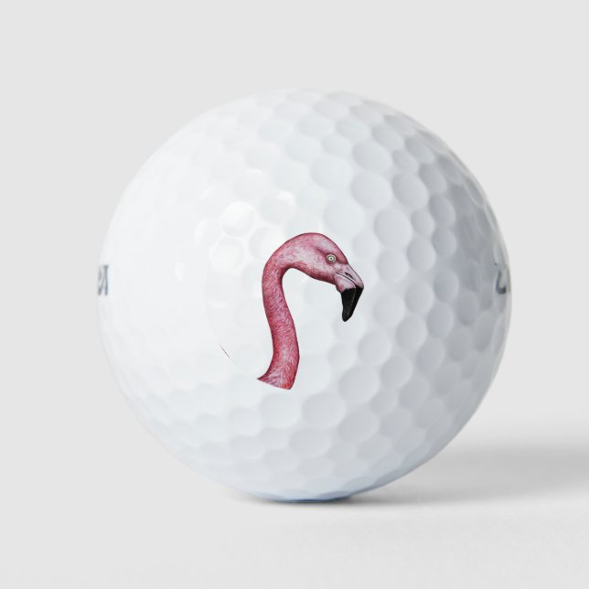 Der Flamingo Golfball (Vorderseite)