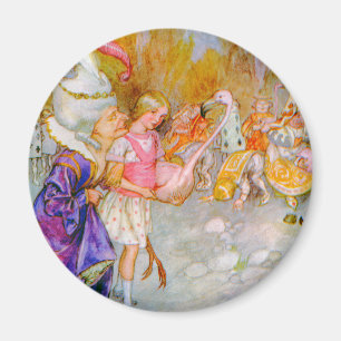 DER FLAMINGO HERZOGIN-GIVES ALICE TIPS IN KROKETT MAGNET