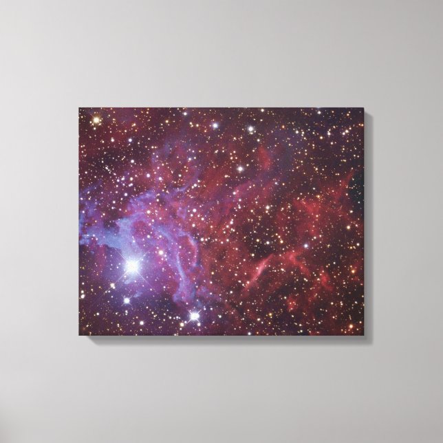 Der Flammensternnebel IC405 Leinwanddruck (Vorderseite)