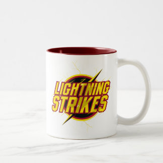 Der Flash | "Blitzschläge" Grafik Zweifarbige Tasse