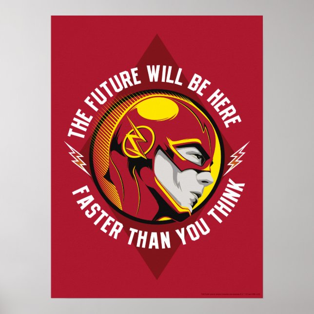 Der Flash | "Die Zukunft wird hier sein" Poster (Vorne)