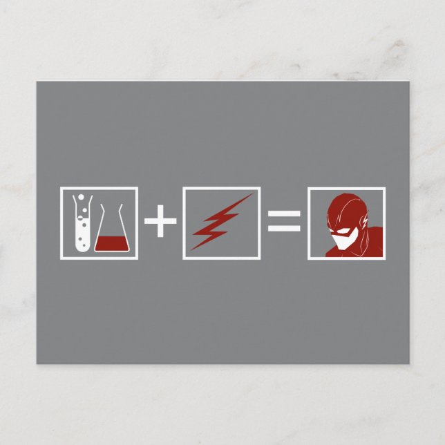 Der Flash | Flash Equation Postkarte (Vorderseite)