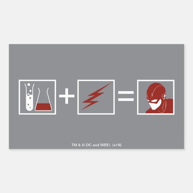 Der Flash | Flash Equation Rechteckiger Aufkleber (Vorderseite)