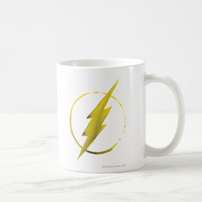 Der Flash | Gelbe BrustEmblem Tasse (Rechts)