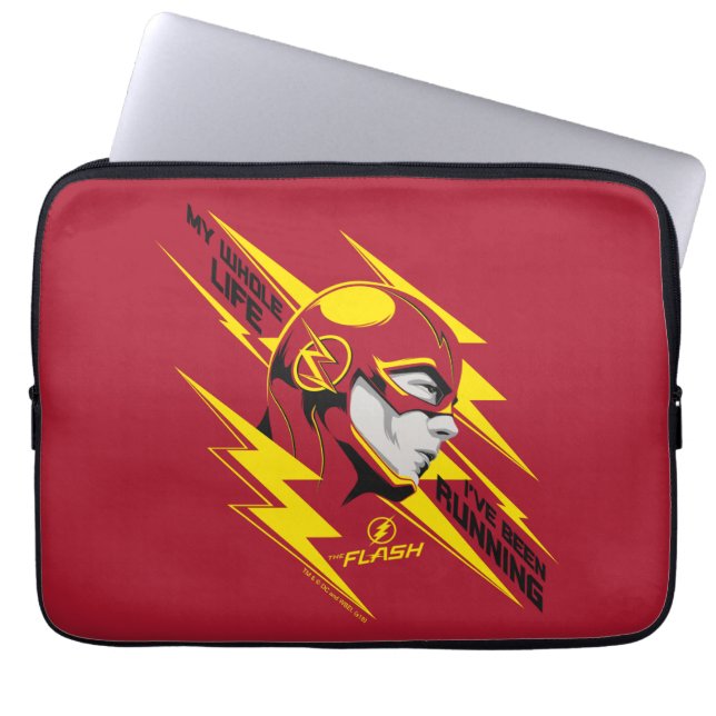 Der Flash | Mein ganzes Leben habe ich gelaufen Laptopschutzhülle (Vorderseite)