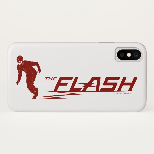 Der Flash | Super Hero Name Logo Case-Mate iPhone Hülle (Rückseite (Horizontal))