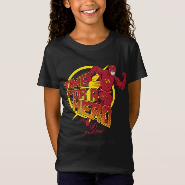 Der Flash | "Zeit für einen Helden" Grafik T-Shirt (Vorderseite)