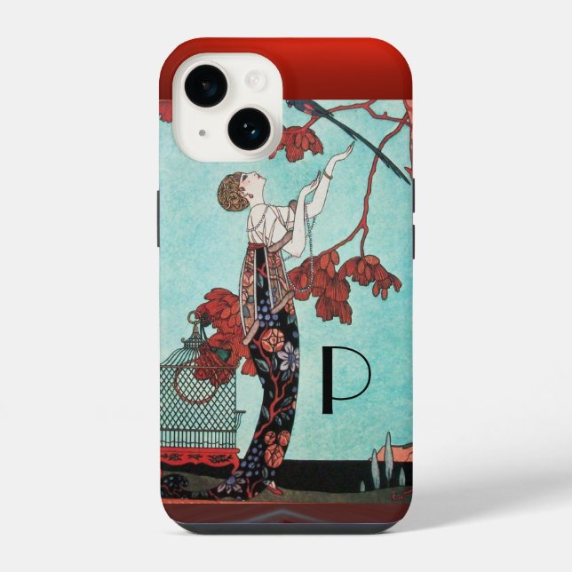 DER FLATTERHAFTE VOGEL, MODEDESIGNERIN iPhone HÜLLE (Rückseite)