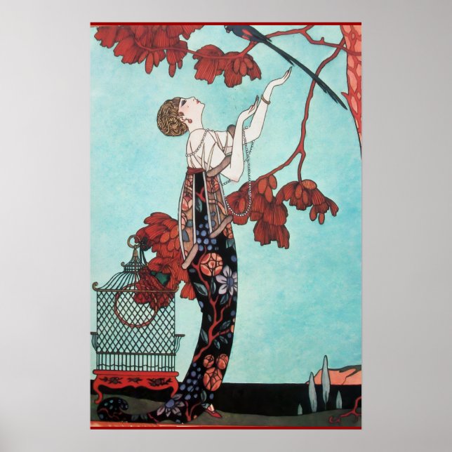 DER FLATTERHAFTE VOGEL, MODEDESIGNERIN POSTER (Vorne)