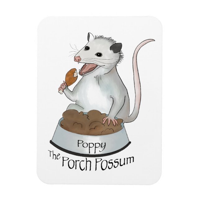 Der flexible Porch Possum-Magnet Magnet (Vertikal)