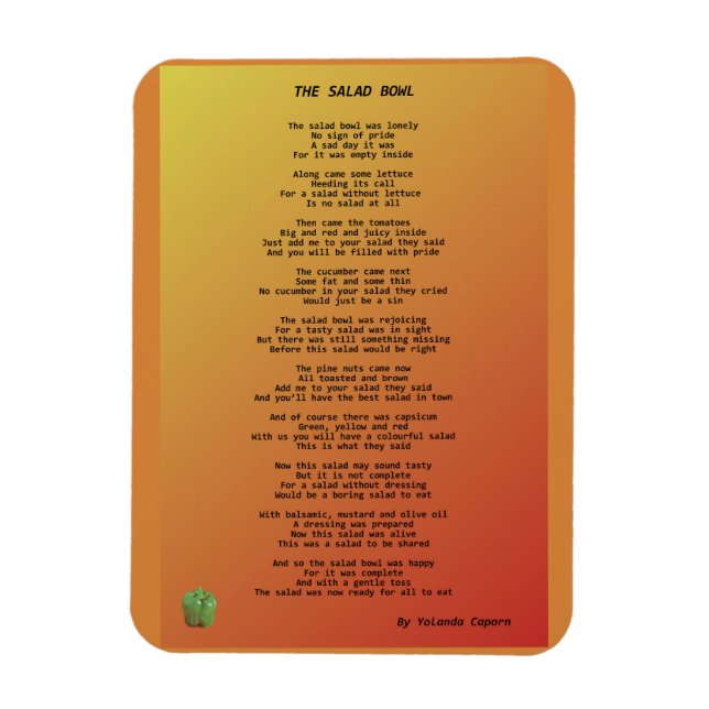 Der flexible Salatschrank Magnet (Vertikal)